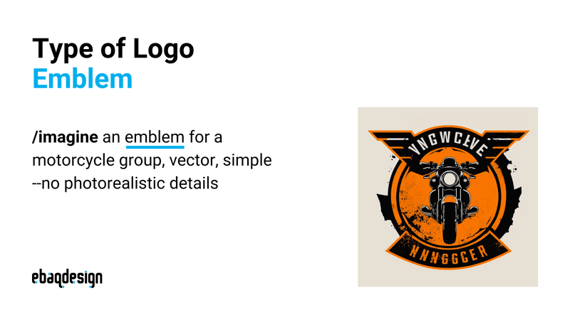 /imagine an emblem for a motorcycle group, vector, simple --no photorealistic details