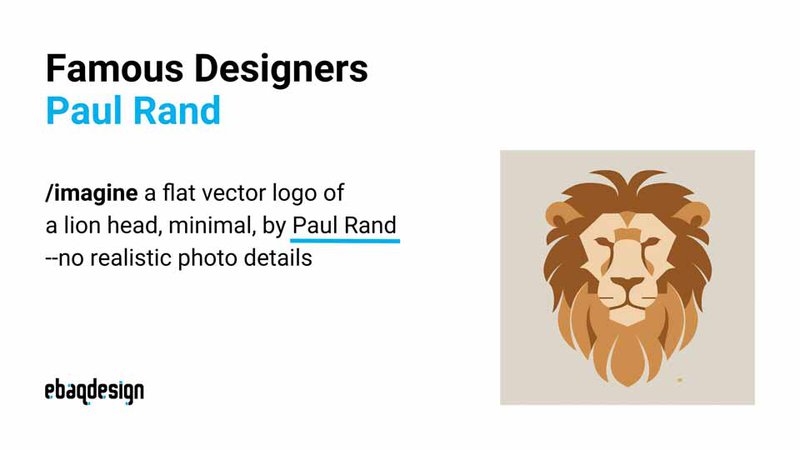 /imagine a flat vector logo of a lion head, minimal, by Paul Rand --no realistic photo details