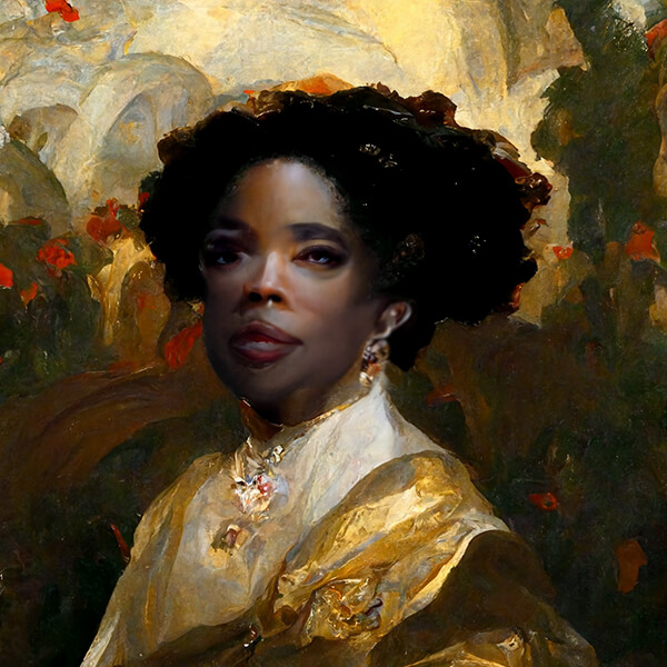 Oprah Winfrey Midjourney AI portrait