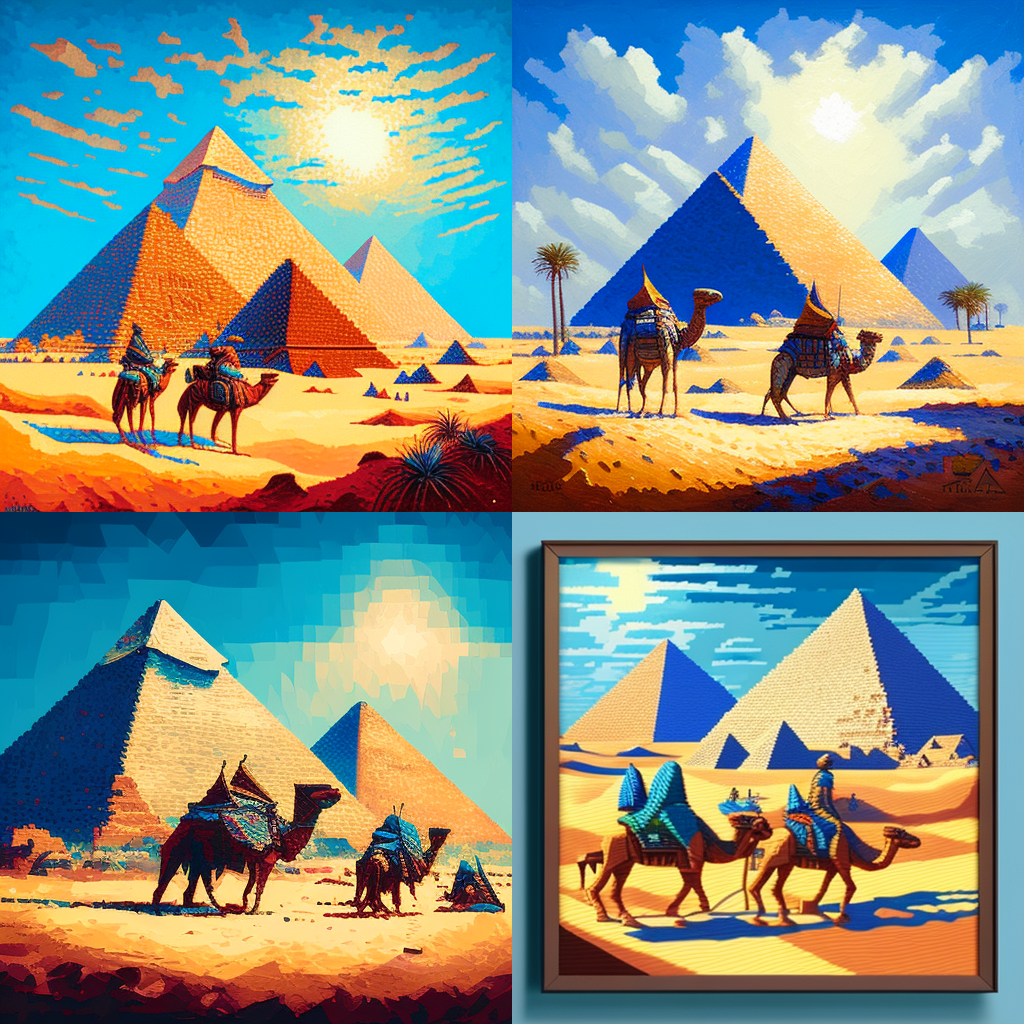 midjourney pyramids egypt