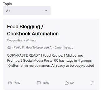 Create Cookbooks with AI
